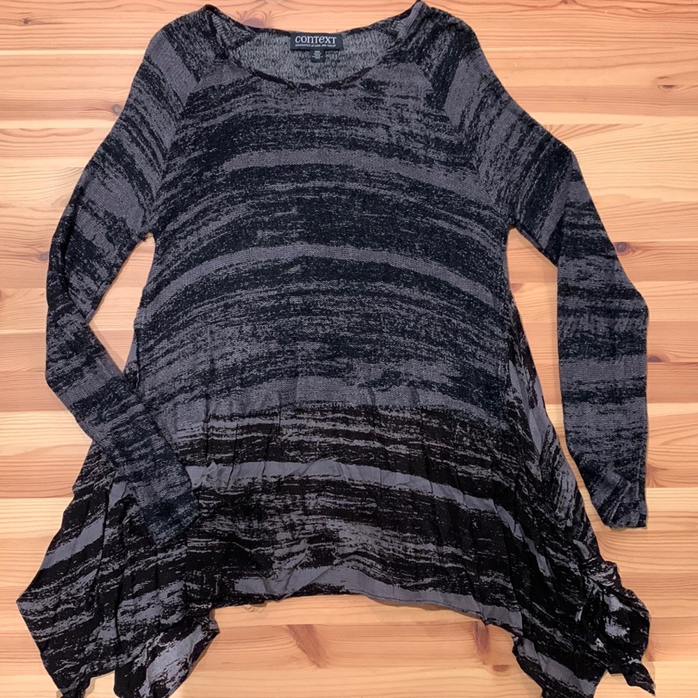 Light, long sweater